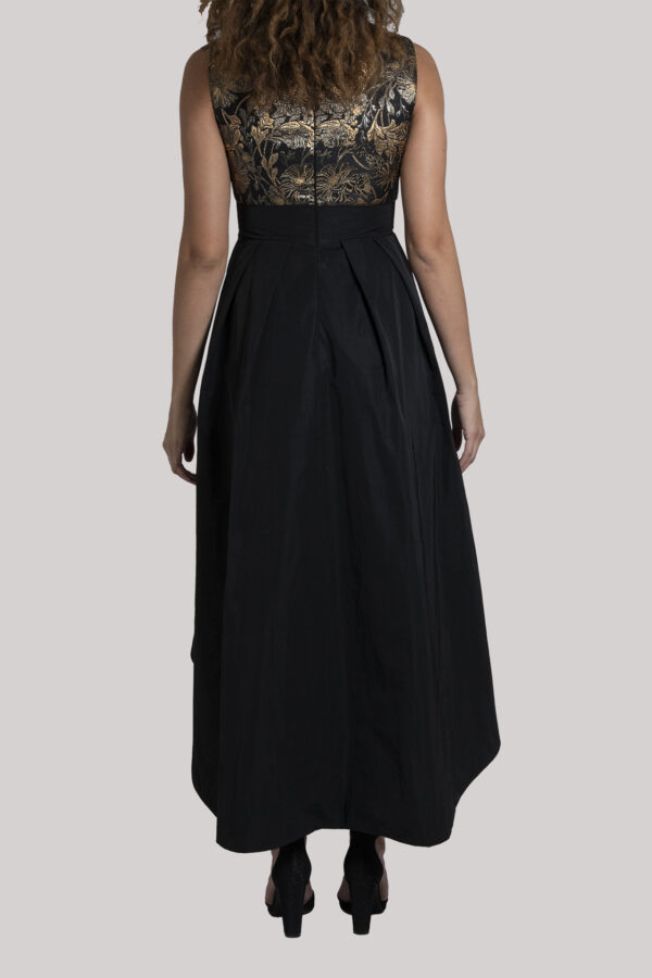 Abito-Elegante-Broccato-Nero-Oro (11)